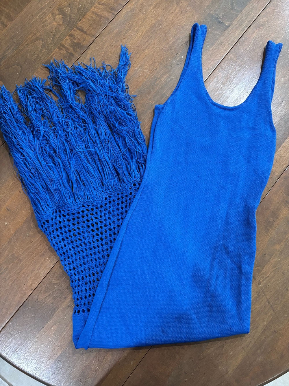 PQ Swim Claudia Fringe Dress in Blueberry Size XS/S